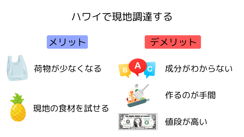 離乳食現地調達メリット・デメリット