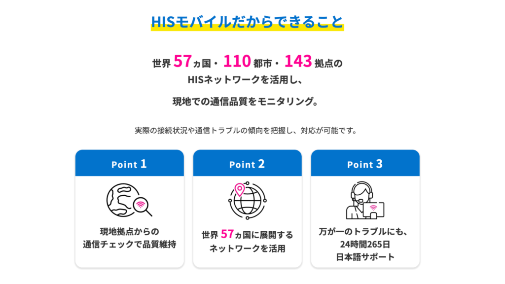 HIS Wi-Fi　通信の安定さ